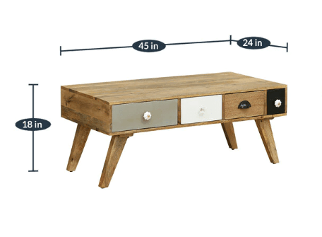 Mango Wood Coffee table - Ouch Cart 