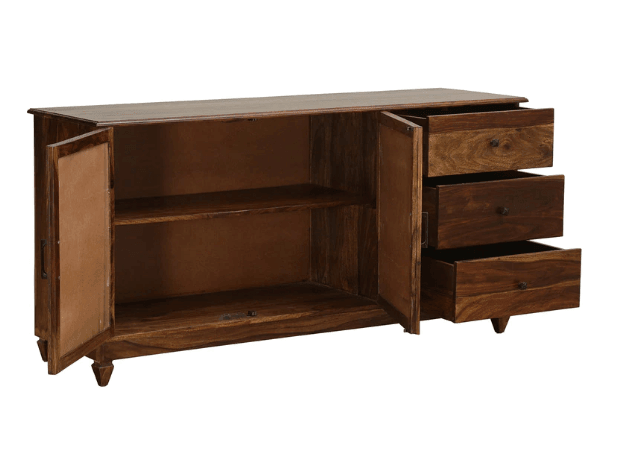 Jali Design Sheesham Wood console table With Drawer - Ouch Cart 