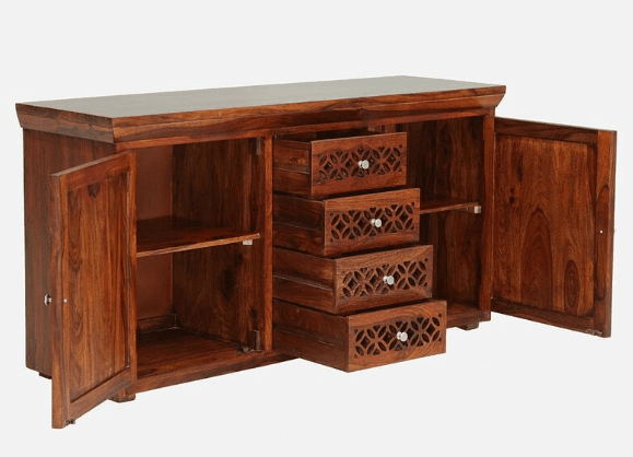 Sheesham Wood console table With Drawer - Ouch Cart 