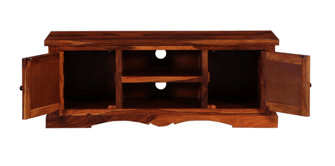 Sheesham Wood TV cabinet Holder - Ouch Cart 