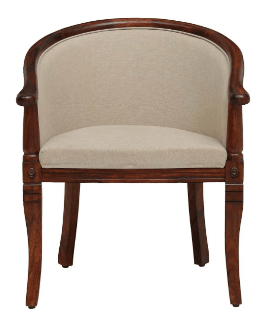 Solid Sheesham Wood Armchair For Living Room , Bedroom - Ouch Cart 