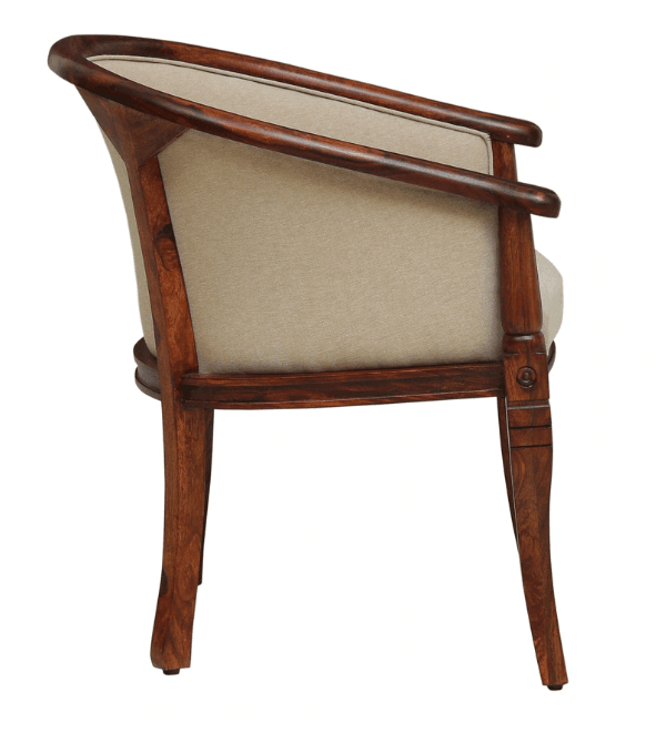 Solid Sheesham Wood Armchair For Living Room , Bedroom - Ouch Cart 