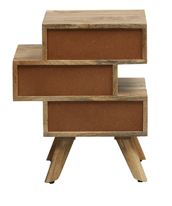 Beautiful Design Mango Wood Bedside chest with 3 Drawer Storage