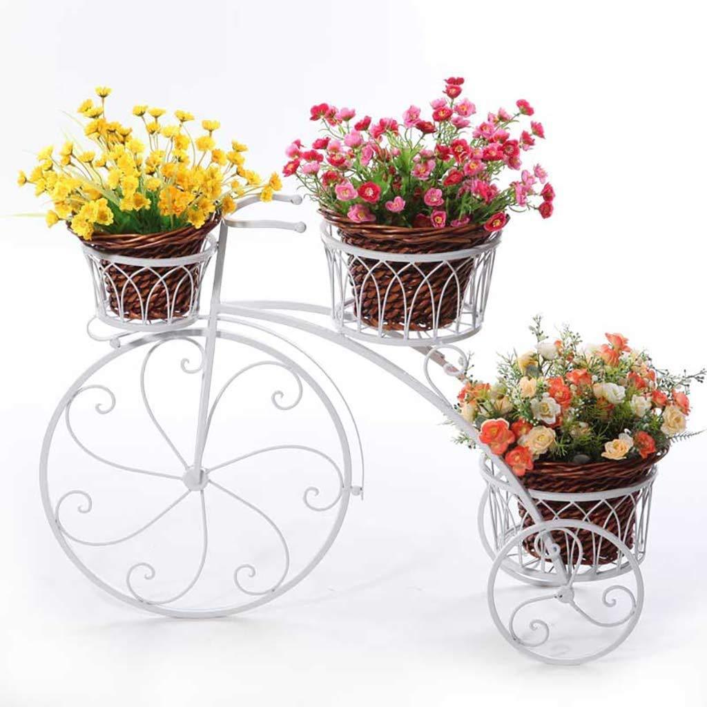 3 pot planter stand 3-Tier Garden Cart Planter Stand Flower Pot Stand