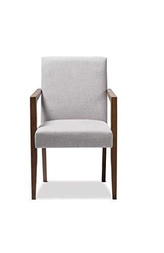 Handicraft Angled Legs Arm Chair (White)