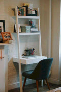 Ladder White Work From Home Study Table By Miza