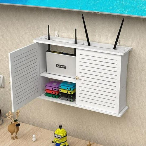 3b81ed04d03a36ae022ead01dea4c2e7.jpg Thoughtfully Designed PVC TV/Wifi Unit/Storage By Miza - Image 1