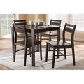 Baxton Studio Lovy 5 Piece Rectangular Dining Set