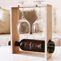 Personalised Wine/Bear Bottle Caddy And Glass Holder By Miza