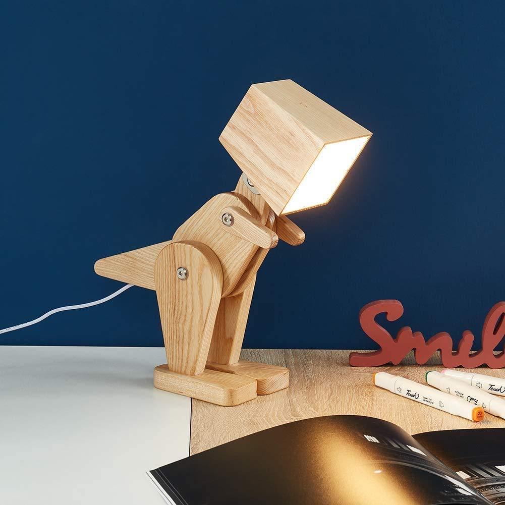 Wooden Dinosaur Shape Study Lamp