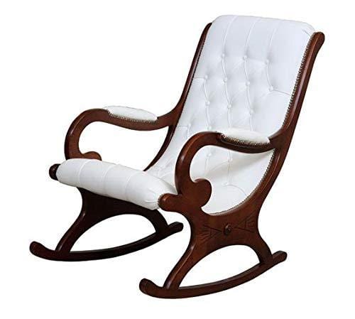 Handicrafts Wooden Rocking Chair Comfort Cushioned Back & Seat