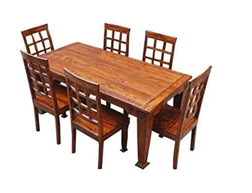 Handicrafts Sheesham Wood Dining Set 6 Seater