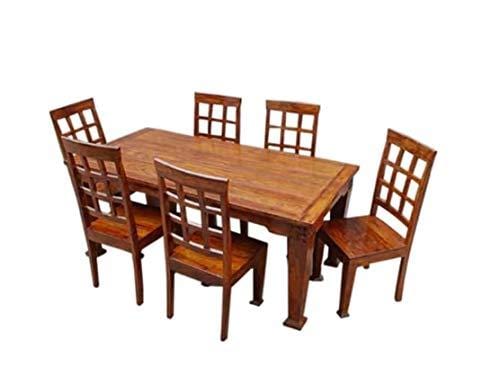 Handicrafts Sheesham Wood Dining Set 6 Seater