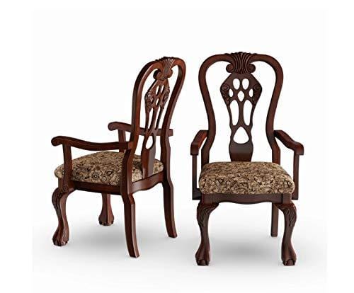 Handicrafts Wooden Hand Carved Royal Look Chair (Teak Wood)