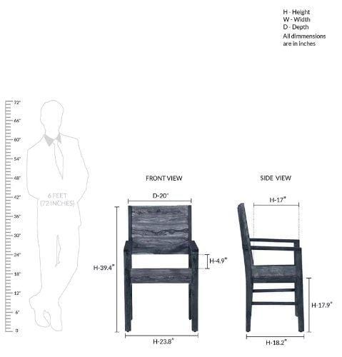 Sheesham wood standard handmade easy comfort chair in provincial teak finish