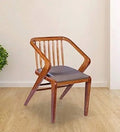 Handmade Modern Look & Comfortable Back Rest Seating Chair Easy Cushioned Chair for Home Decor