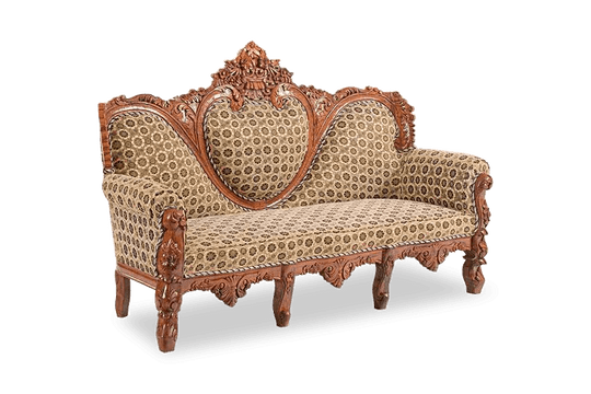 Solid Wood Czar Carved Sofa  Set