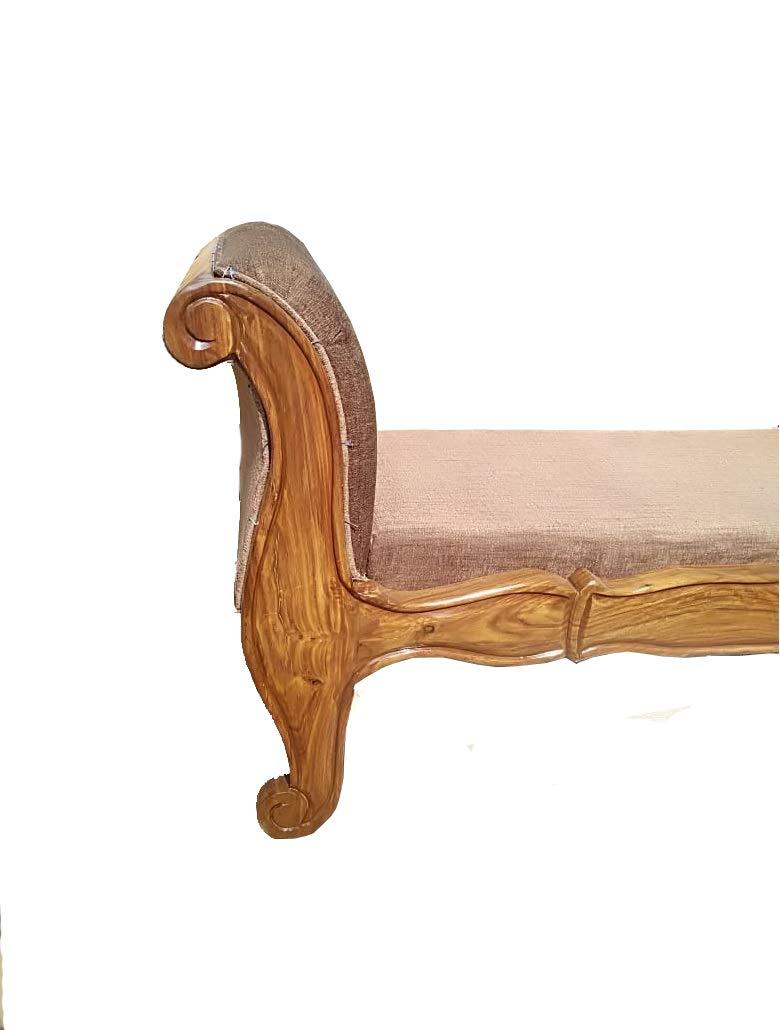 Handicrafts Sheesham Wooden Couch, Perfect Size Settee for Living Room or Home Decor