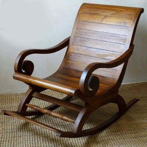 Wooden Rocking Chair - Amazing Hand Carved Rocking Chair Sheesham Wood Online