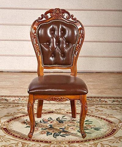 Wooden Hand Carved Royal Look Chair (Teak Wood)