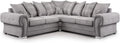 Corner Sofa - Verona - Soft Grey Fabric - Scatterback Cushions(Grey, 2C2 Large Corner)
