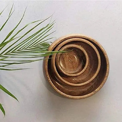 51UVzqel8wL_1800x1800_c6ebb89d-eb0f-4e4f-983a-b0046d90c045.webp WOODEN BOWL || SET OF 3 || FOOD SAFE || ACACIA WOOD || HOT/COLD MEAL SAFE - Image 1
