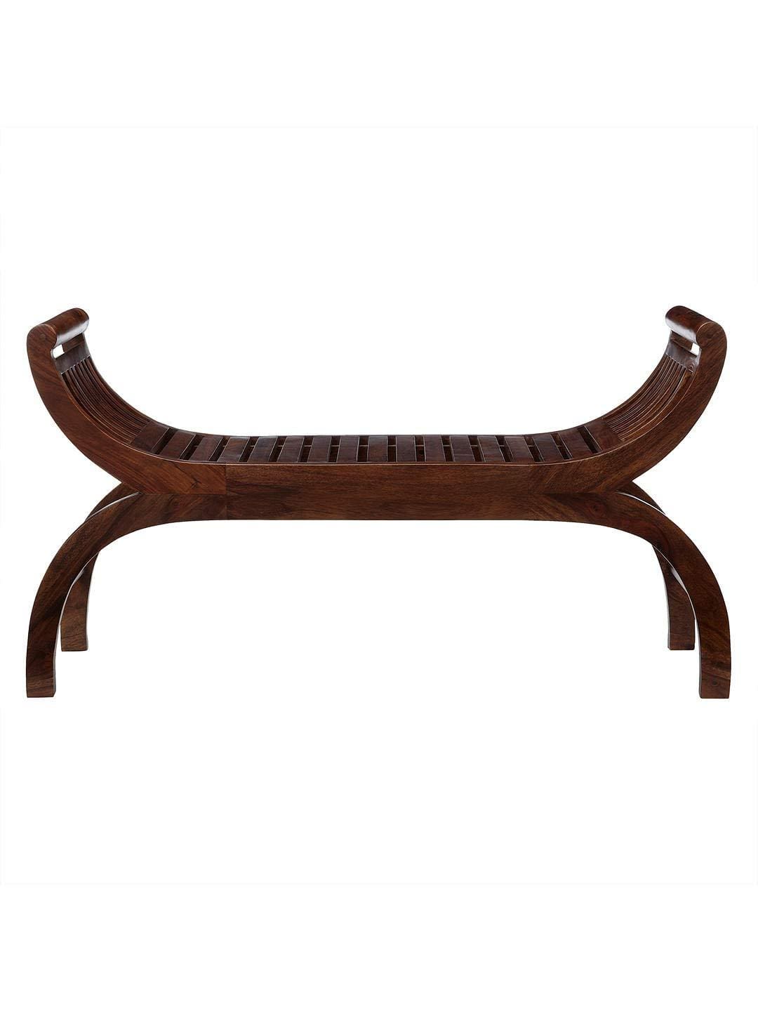 Handicrafts Sheesham Wood Rest Chair/Lounge/Backless Couch