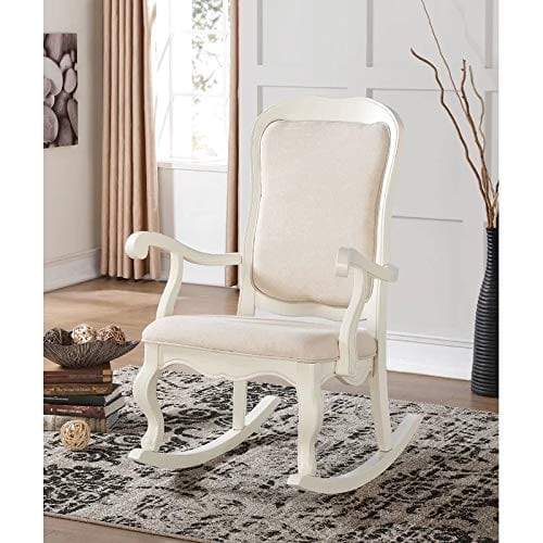 Rocking Chair Online - Buy Handicraft Rocker Graceful Rocking Chair (White) Online