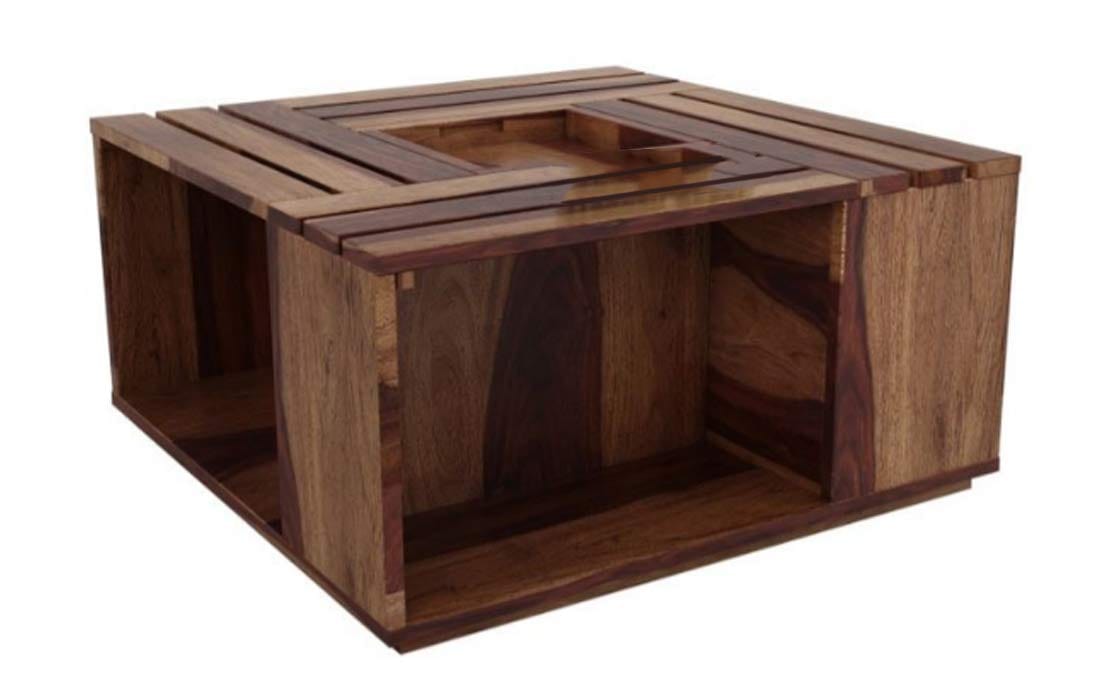 Sheesham Wood Center Table for Living Room/Coffee Table for Home in Natural Finish