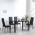 5 Piece Dining Room Table Set,4 Chairs