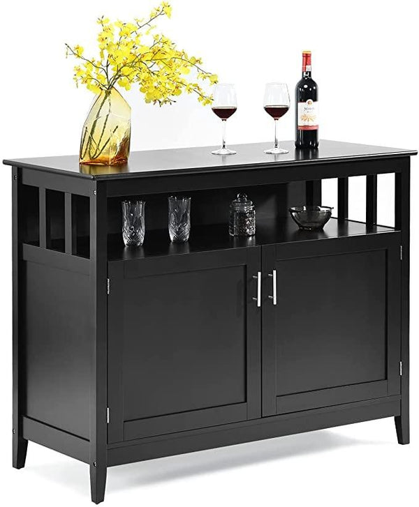 Buffet Cabinet with Storage, Freestanding Kitchen Cabinet with Adjusta