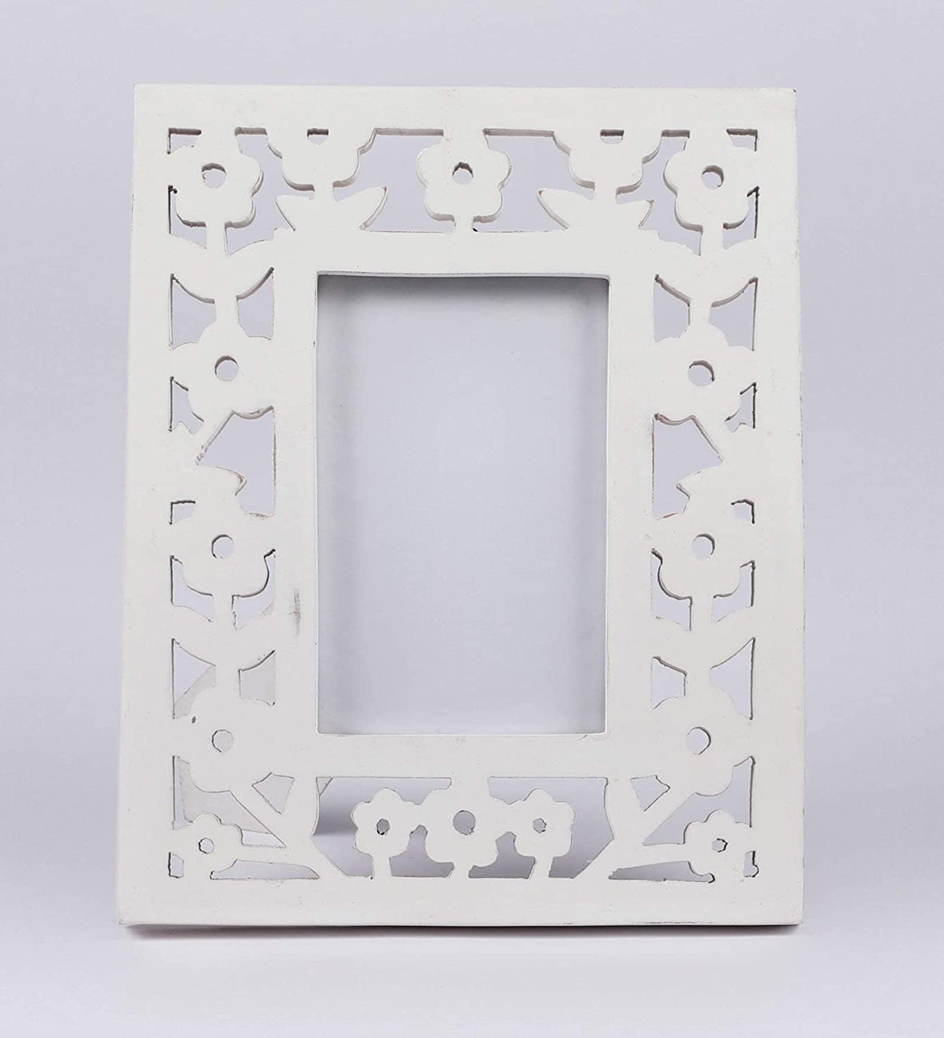 Decorative and Hand Crafted Metal Inlay Table Top Wooden Photo Frame AHPF22 (Size: 25 cm x 20 cm x2 cm)
