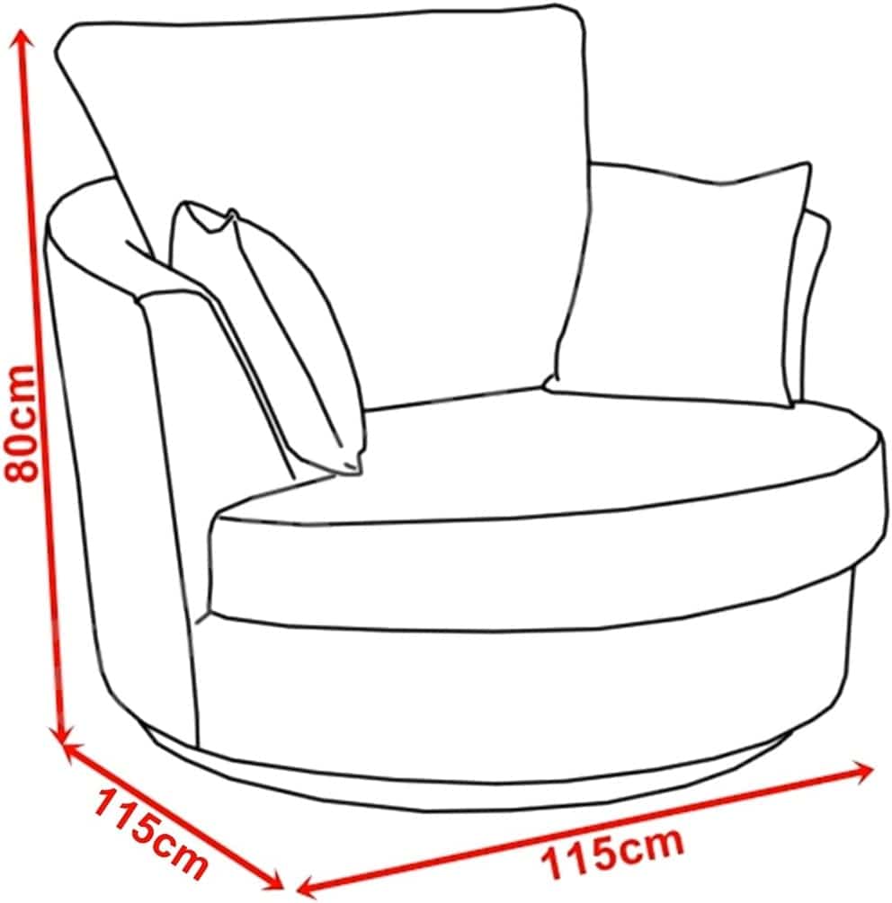 Dorado Corner Sofa Armchair Grey Velour Fabric