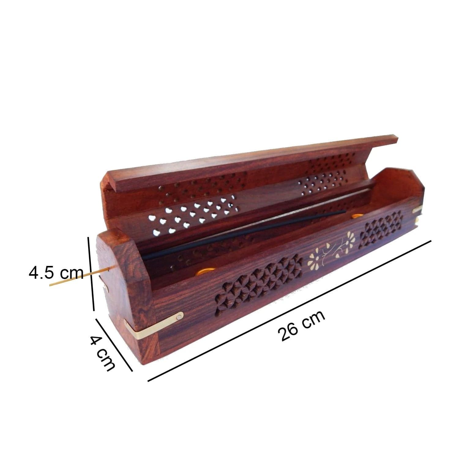 SHEESHAM WOODEN INCENSE STICK HOLDER AND DHOOP BATTI STAND FROM