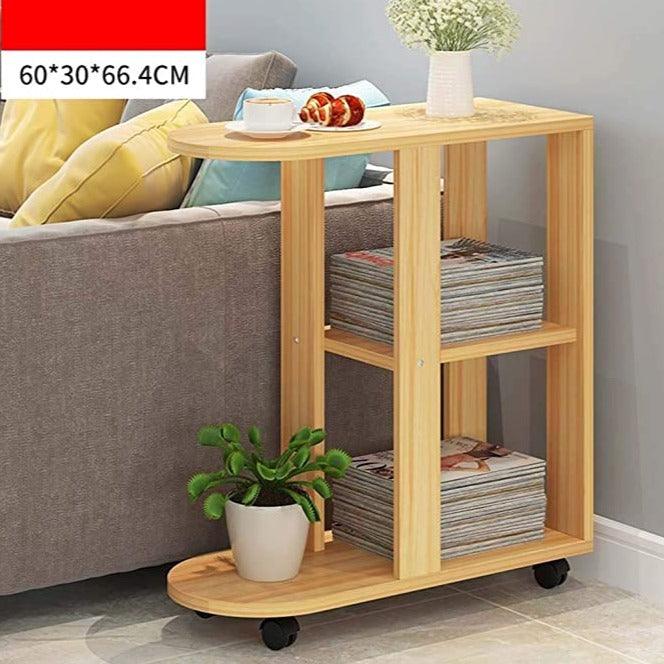Magazine Rack Trolley Magazine/Book Rack Side Table Trolley By Miza