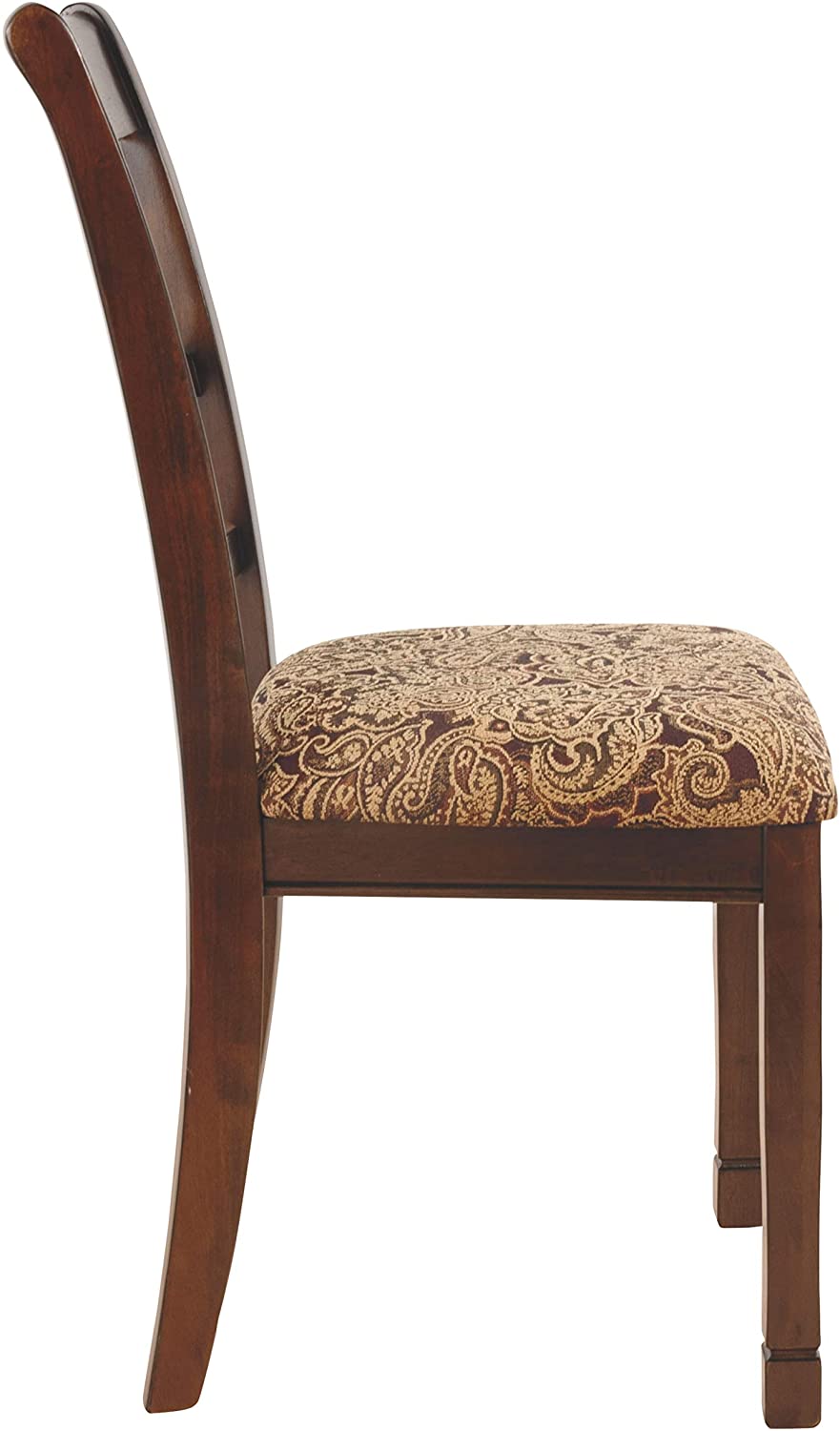 Leahlyn Dining Upholstered Side Chair - Pierced Splat Back - Set of 2 -Brown