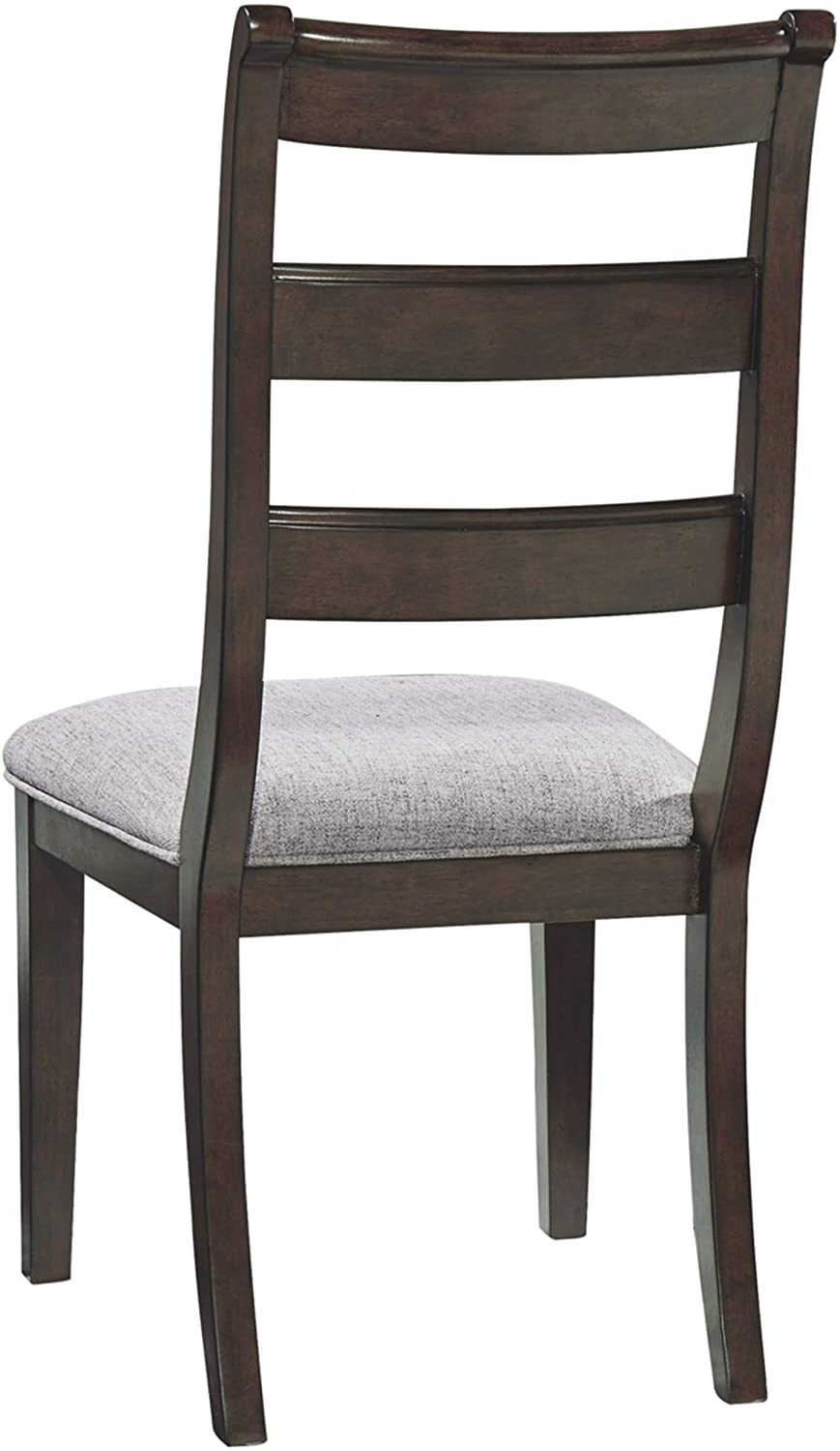 Traditional Cushioned Dining Chair, Set of 2, Warm Brown