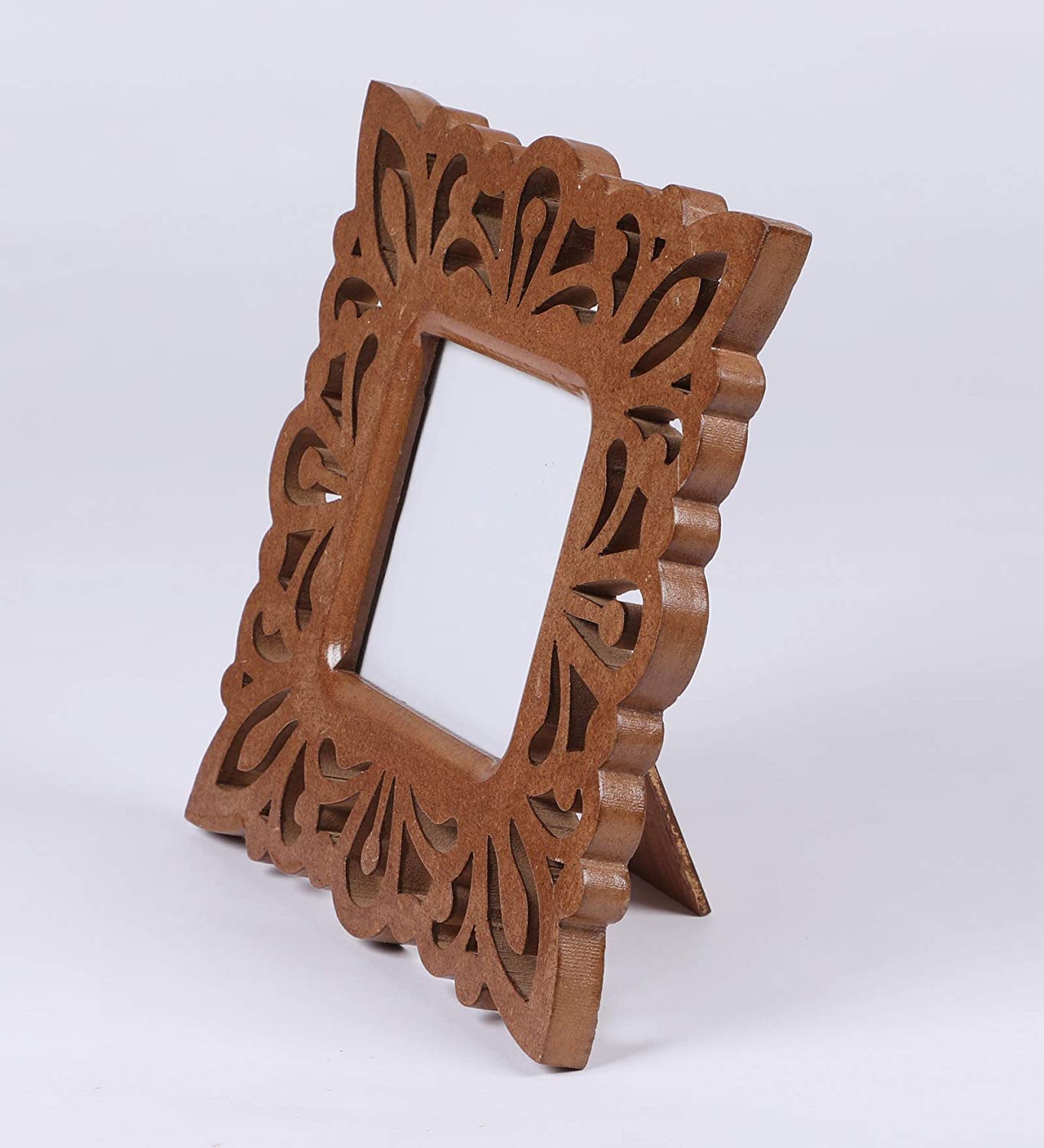 Decorative Hand Crafted Wooden Photo Frame (27 X 27 X 1.5 cm), (Model: TUS-PF-18), Brown Visit the The Urban Store Store