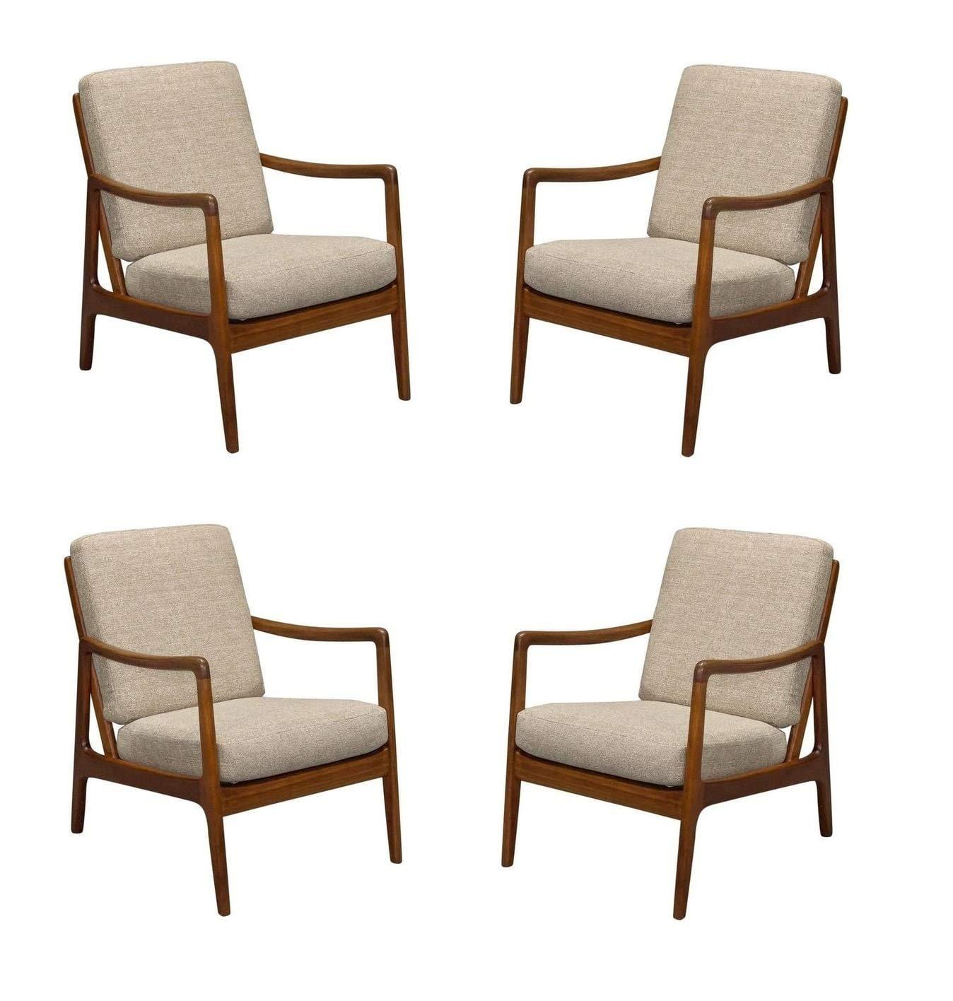 Handmade New Modern Design Decor Comfort Cushioned Chair Arm Seating Chair (4)