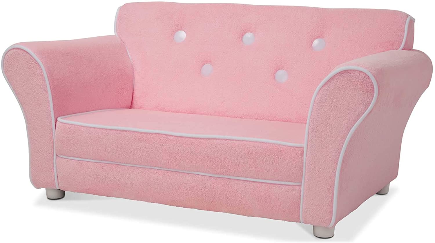 Child's Sofa - Pink Plush Children's Furniture