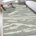 Handmade Gray Wool Chicago 8x10 Feet Hand-Tufted Carpet Rug