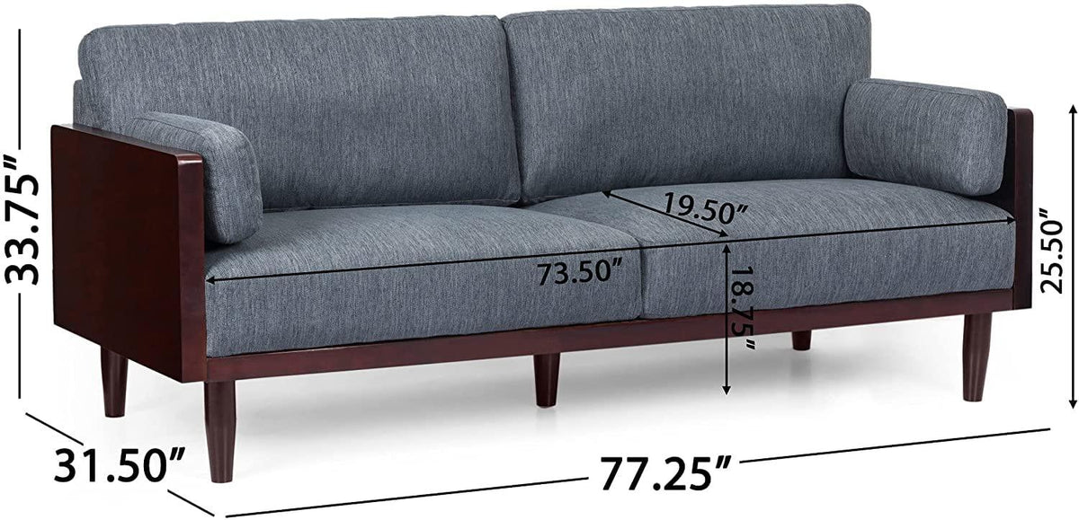 Wooden Teak Wood 2 Seater Sofa