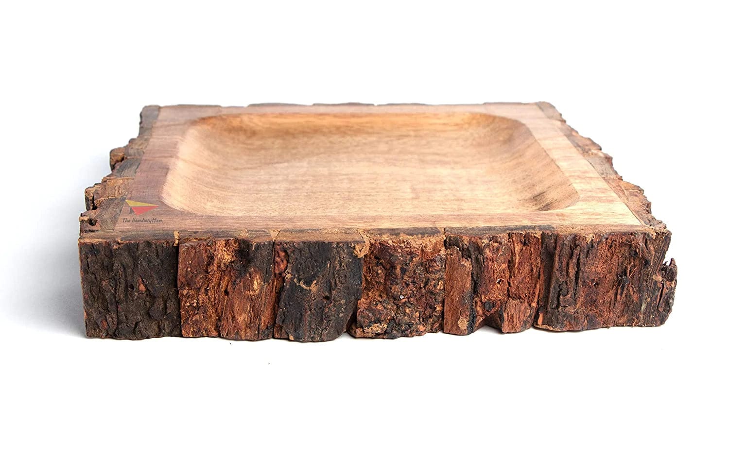 BARK/BUCKLE WOODEN SERVING TRAY SET OF 4