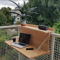 Hanging Laptop/Desktop Organiser For Railings/ Balcony Pipes