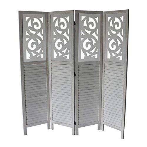 Wooden Partitions Wood Room Divider Partitions for Living Room 4 Panels  Style Room Separators Screen Panel for Kitchen Wooden Partition Room Divider