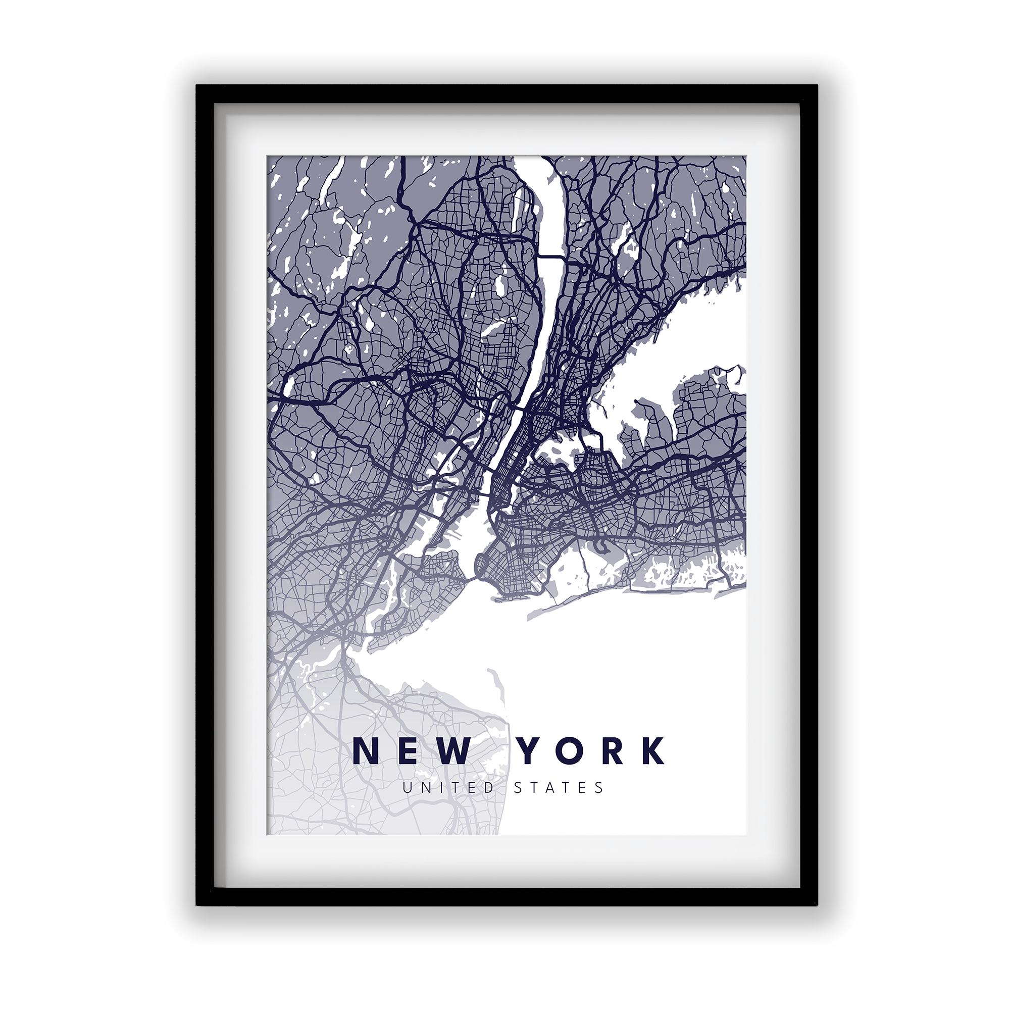 New York City Street Map Art