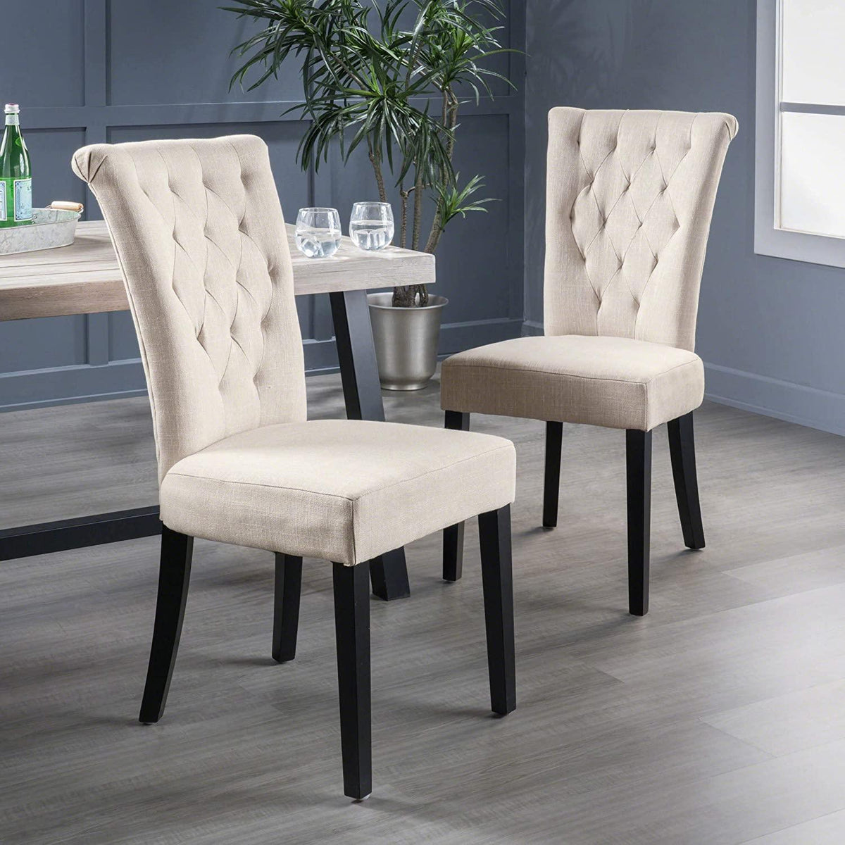 91NVMeT38eL._AC_SL1500.jpg Venetian Dining Chairs, 2-Pcs Set - Image 1