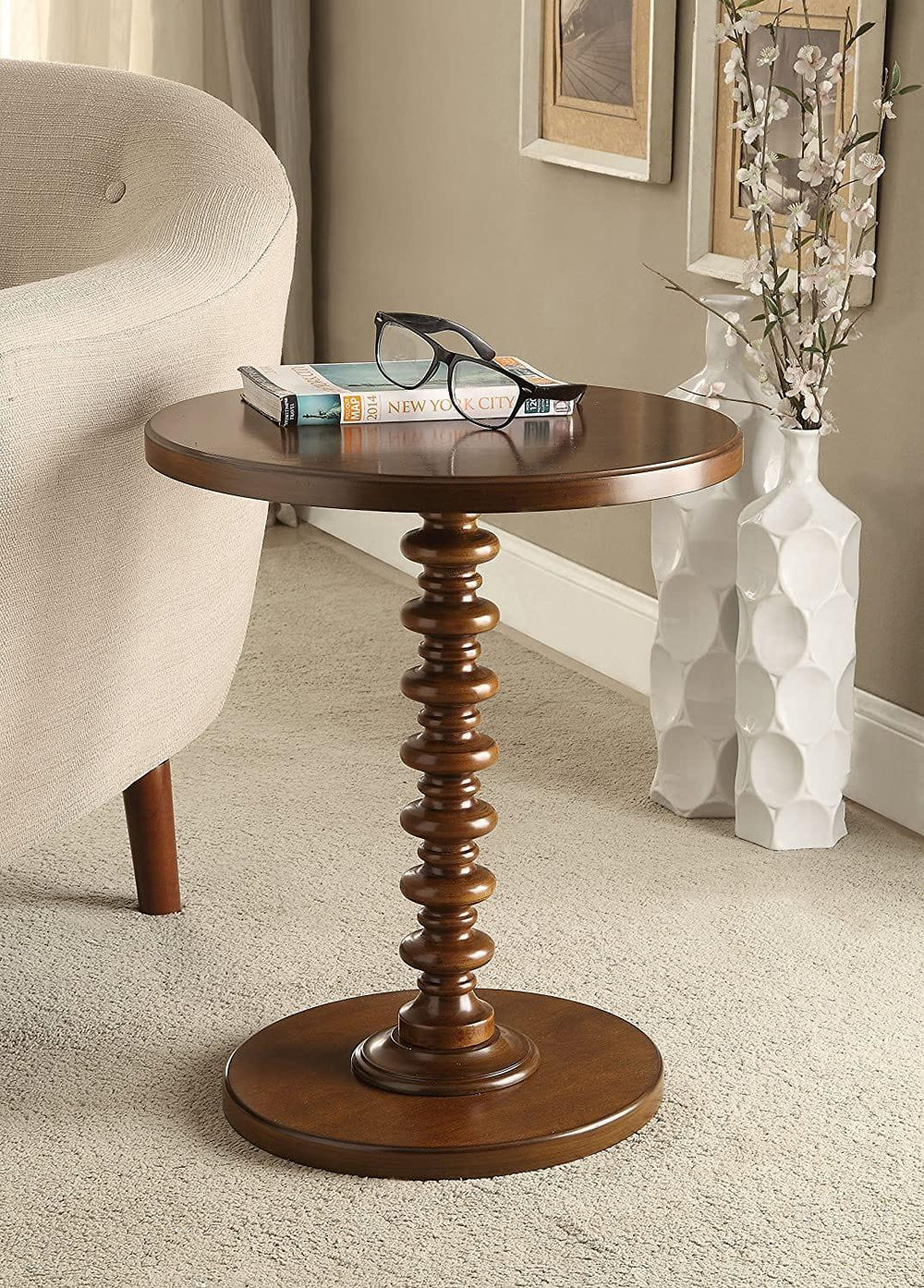 A18XNz_0jnL._AC_SL1500.jpg Wooden Side Table for Living Room Coffee End Table - Image 1