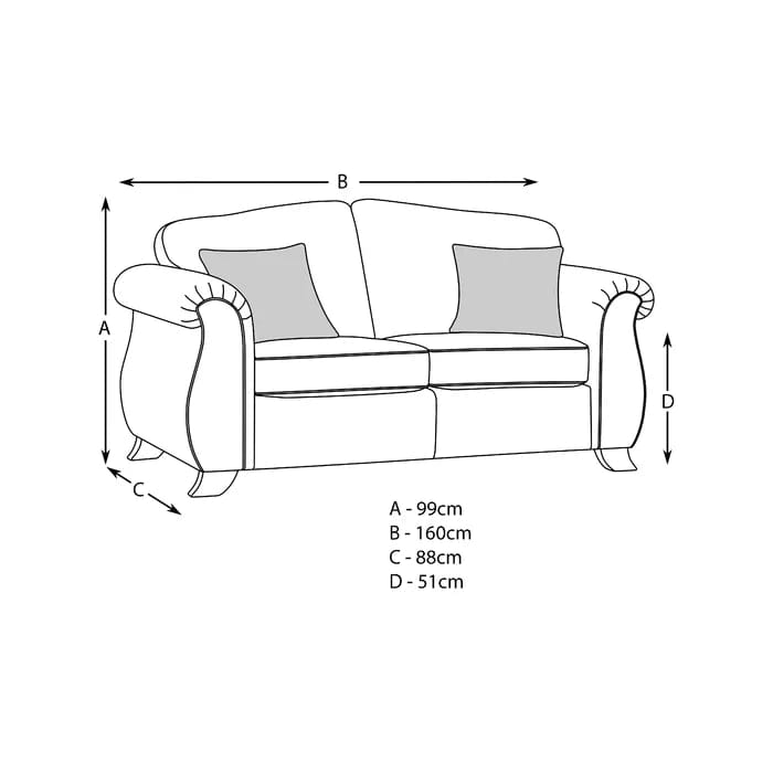 Aadvik 2 Seater Sofa