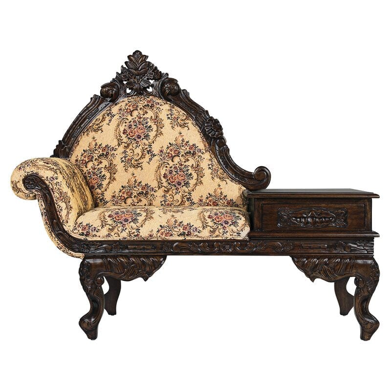 Alfredo Antique Seating and Storage Bench